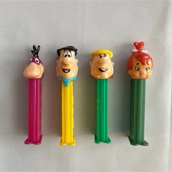 Flintstones Pez Dispenser Set‎ Of 4 Dino,Fred,Barney And Pebbles Slovenia/China - Picture 1 of 6